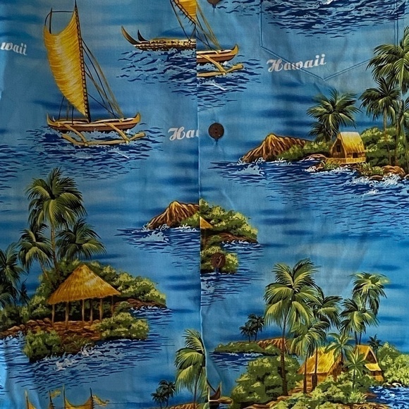 Vintage made in Hawaii Royal Creations single stitch Hawaiian Shirt size M - Picture 8 of 8